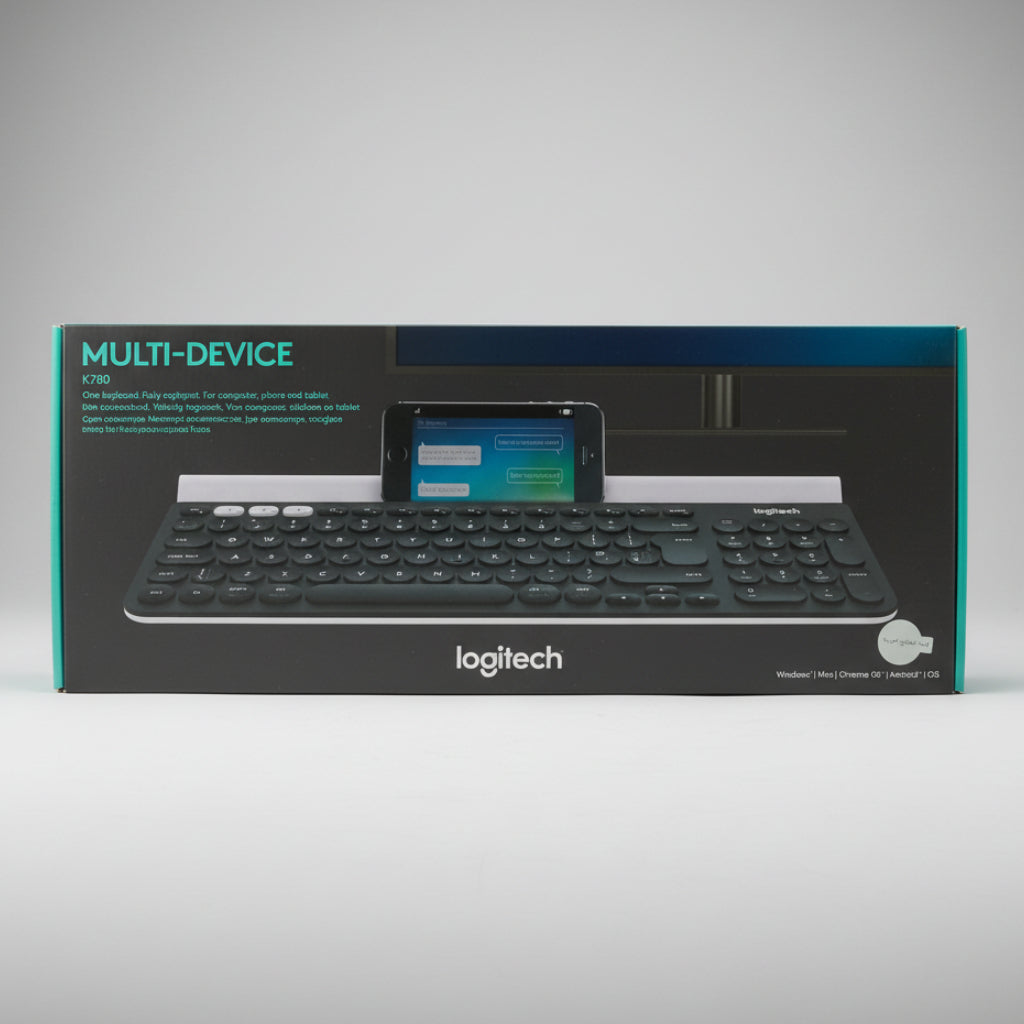 Logitech K780 Multi-Device Wireless Keyboard with Integrated Device Cradle الصورة الرئيسية