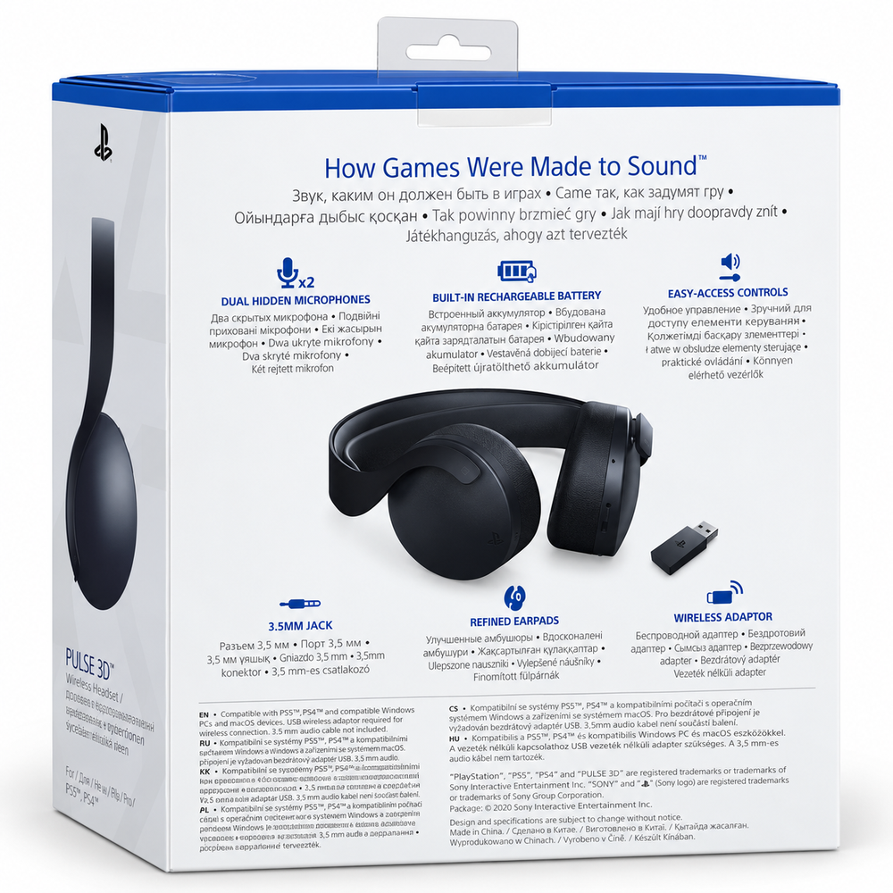 Sony PlayStation PULSE 3D Wireless Headset - Midnight Black