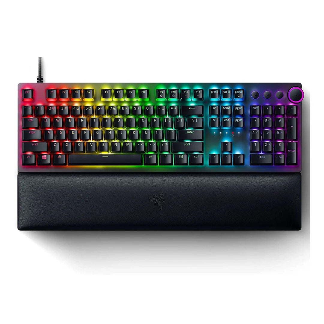RAZER HUNTSMAN V2 OPTICAL GAMING KEYBOARD WITH NEAR-ZERO INPUT LATENCY- LINEAR OPTICAL RED SWITCH Main image