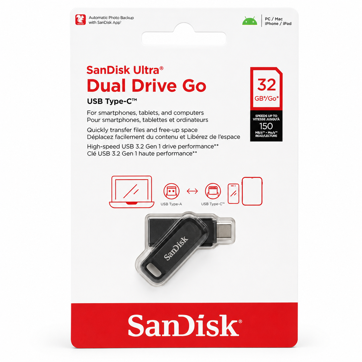 SanDisk Ultra Dual Drive Go USB Type-C الصورة الرئيسية