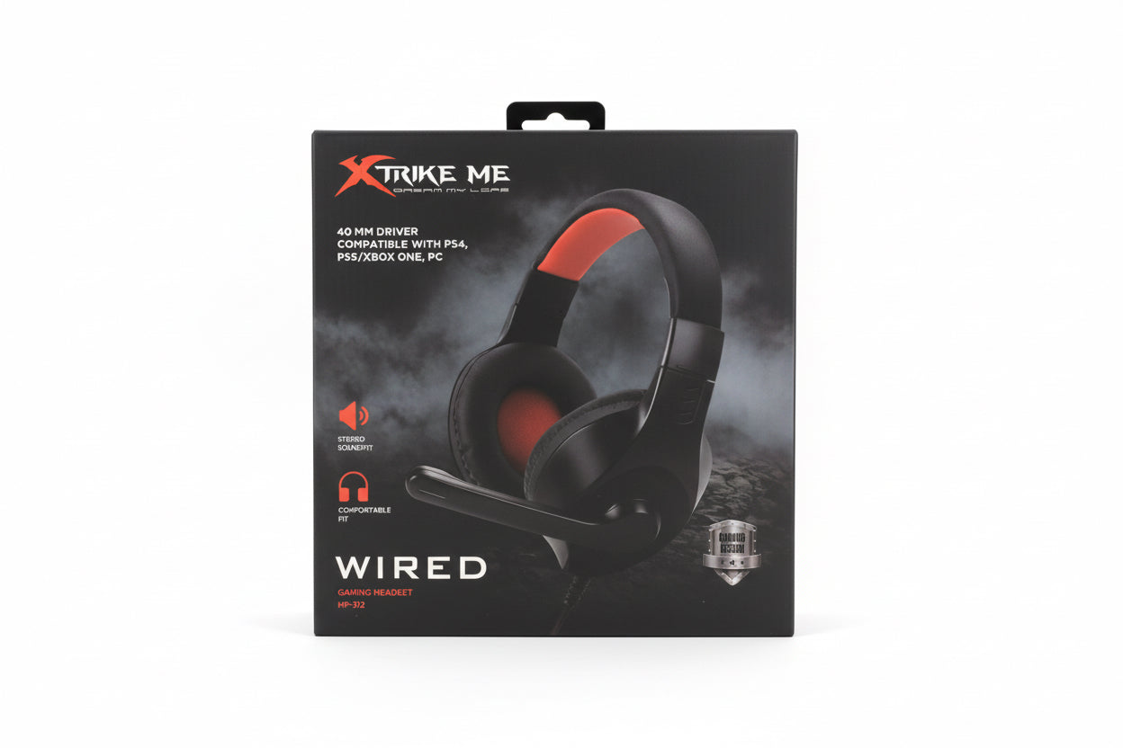 Wired gaming headset