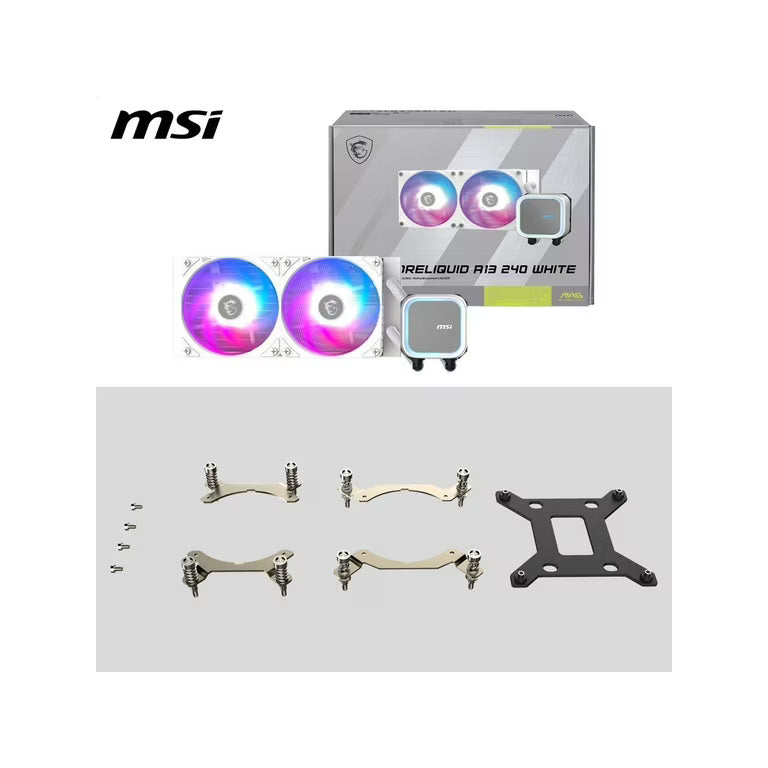 MSI MAG CORELIQUID A13 240 WHITE ARGB All-in-One Liquid CPU Cooler