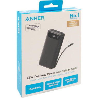 ANKER 20K mAh Laptop Power Bank 65W in Port Total 87W