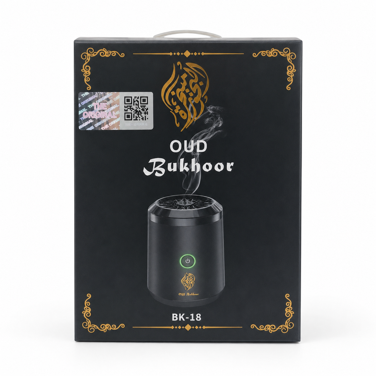 Oud Bukhoor BK-18 Electric Incense Burner - Black الصورة الرئيسية
