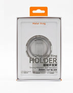 Magnetic Metal Ring Phone Holder with Anti-Slip Fabric Strap & Kickstand