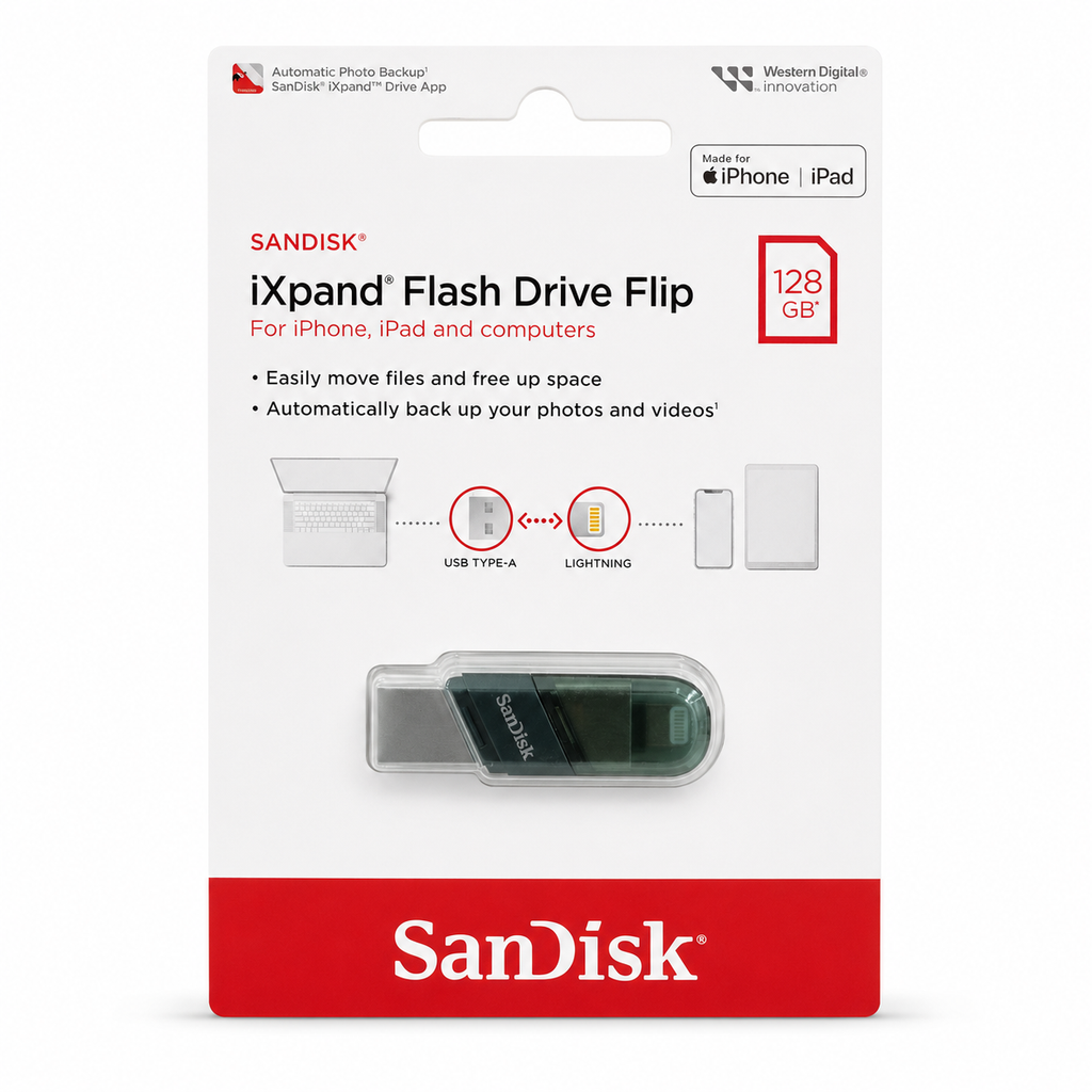 SanDisk iXpand Flash Drive Flip for iPhone & iPad