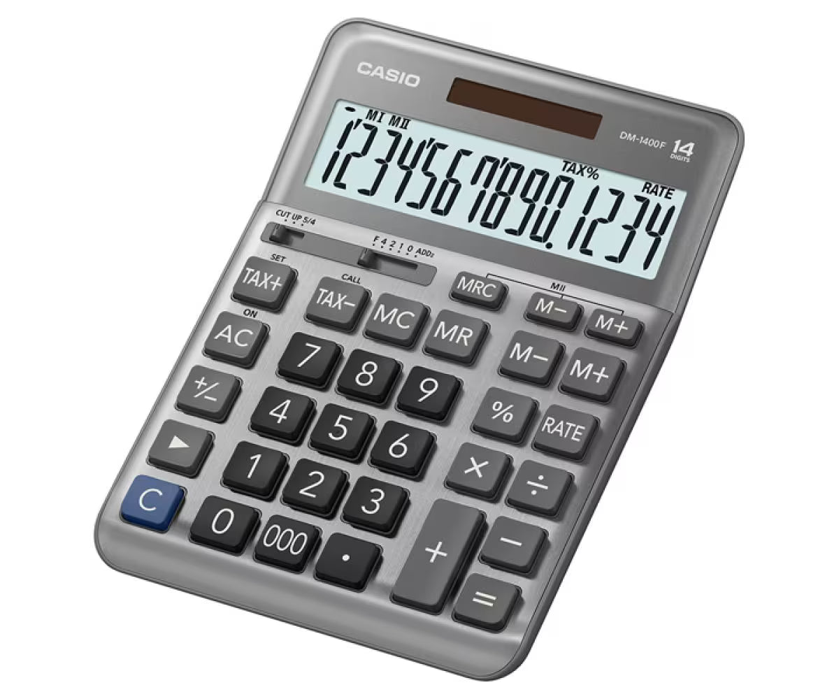 CASIO CALCULATOR DM-1400F-W-DP
