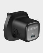 Anker 30W USB-C wall charger on a light gray background