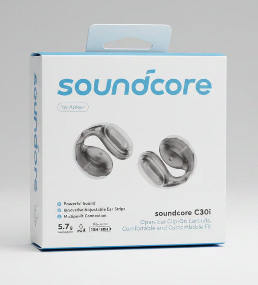 ANKER SOUNDCORE C30I FREECLIP EARBUDS - BLACK
