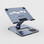 Blue laptop stand with multiple ports and BENFEI branding on a white background