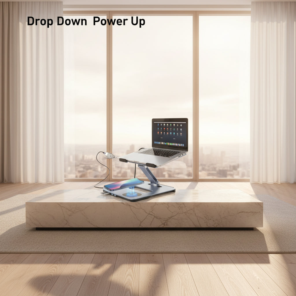 BENFEI LAPTOP DOCKING STAND+USB C 6 IN 1+15W WIRLESS+3.0KVM صورة ثانوية