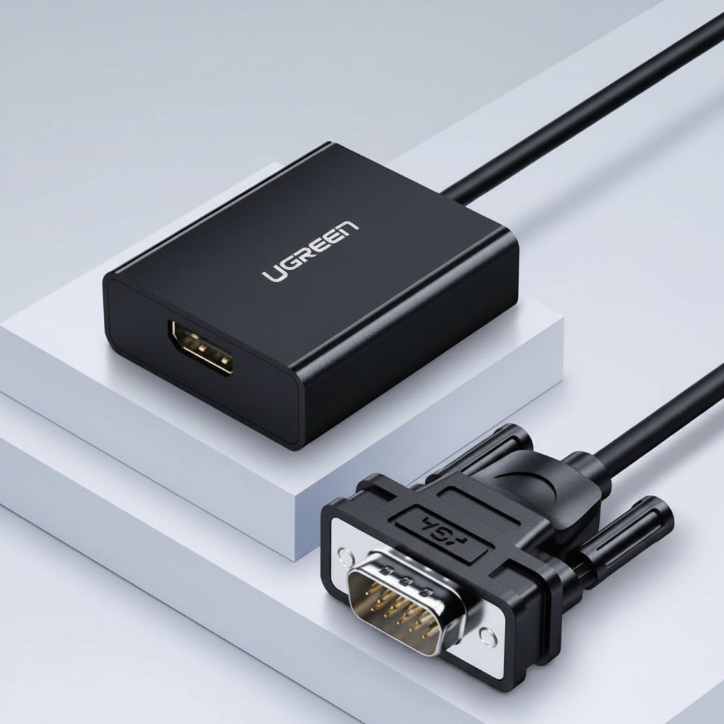 UGREEN VGA TO HDMI ADAPTER WITH AUDIO صورة ثانوية