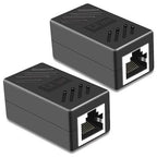RJ45 Ethernet cable Extension coupler (female-to-female adapter) - CAT 5A 6A