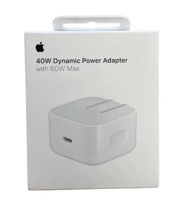 Apple 40W Dynamic Power Adapter With 60W Max صورة ثانوية
