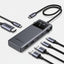Ugreen USB-C hub with multiple cables on a white background