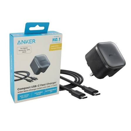 ANKER USB C- COMPACT NANO FAST CHARGER ~ (45W-BLACK)