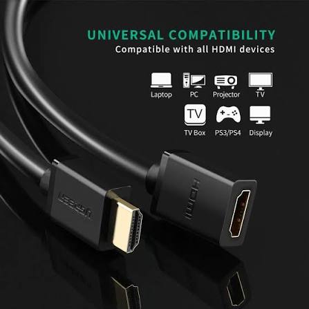 UGREEN HDMI 4K CABLE MALE TO FEMALE - 2M