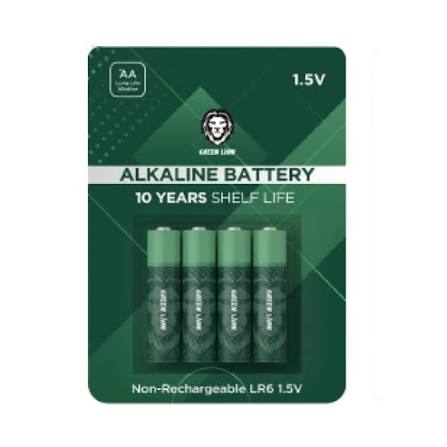 GREEN LION ALKALINE BATTERY ~ (AA-1.5V)