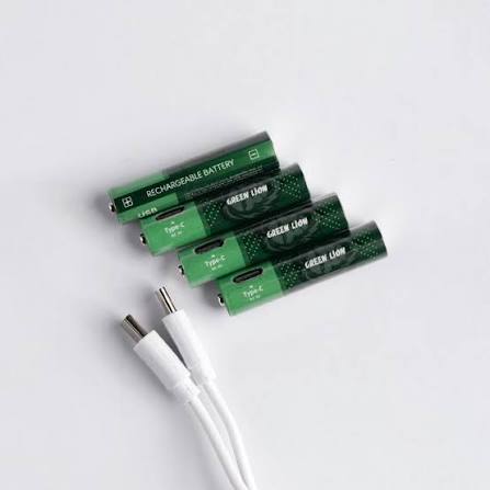 GREEN LION RECHARGEABLE BATTERY ~ (AAA-1.6V-500mWh) Secondary image