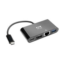 Tripp Lite U444-T6N-VUBC USB-C to VGA Adapter with USB Hub and 100W PD