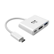 Tripp Lite U444-T6N-VUBC USB-C to VGA Adapter with USB Hub and 100W PD